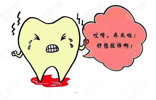 牙疼怎么办卡通图